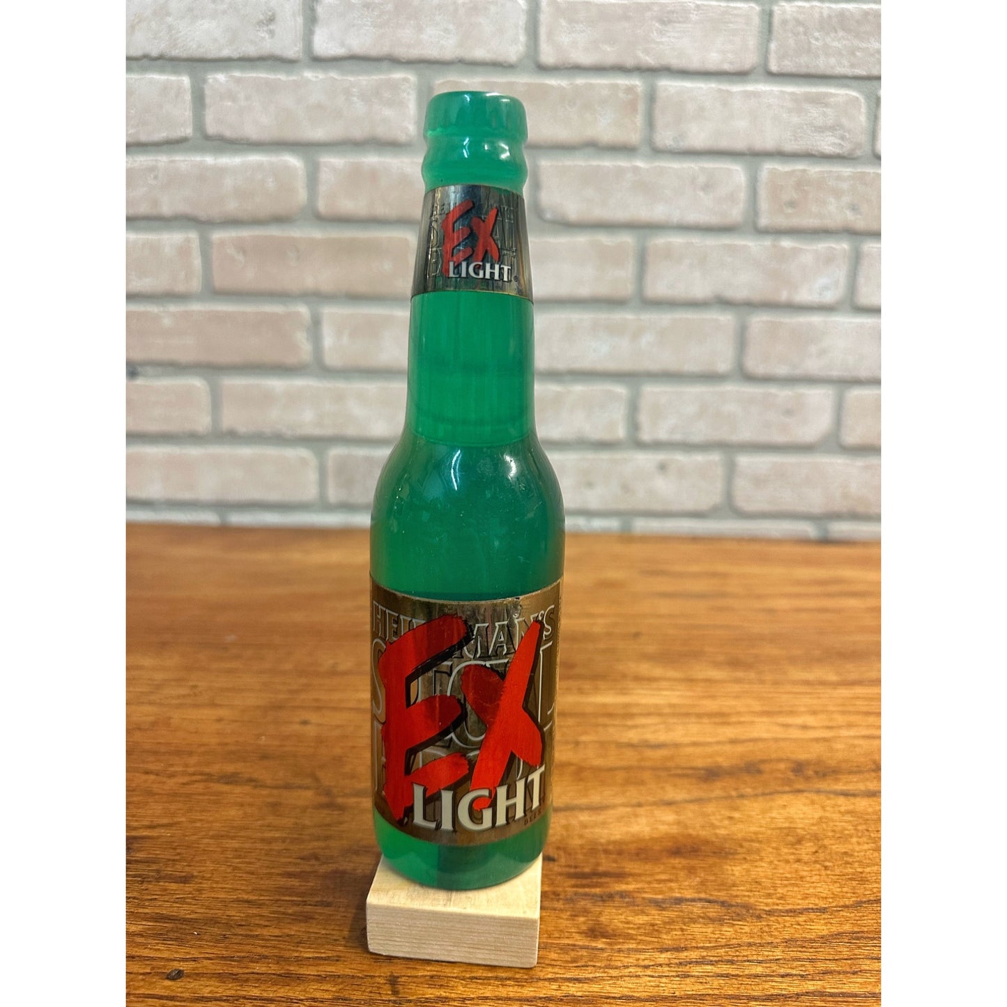 Vintage Heileman's Special Export Ex Light Bottle Shaped 9" Beer Tap Handle