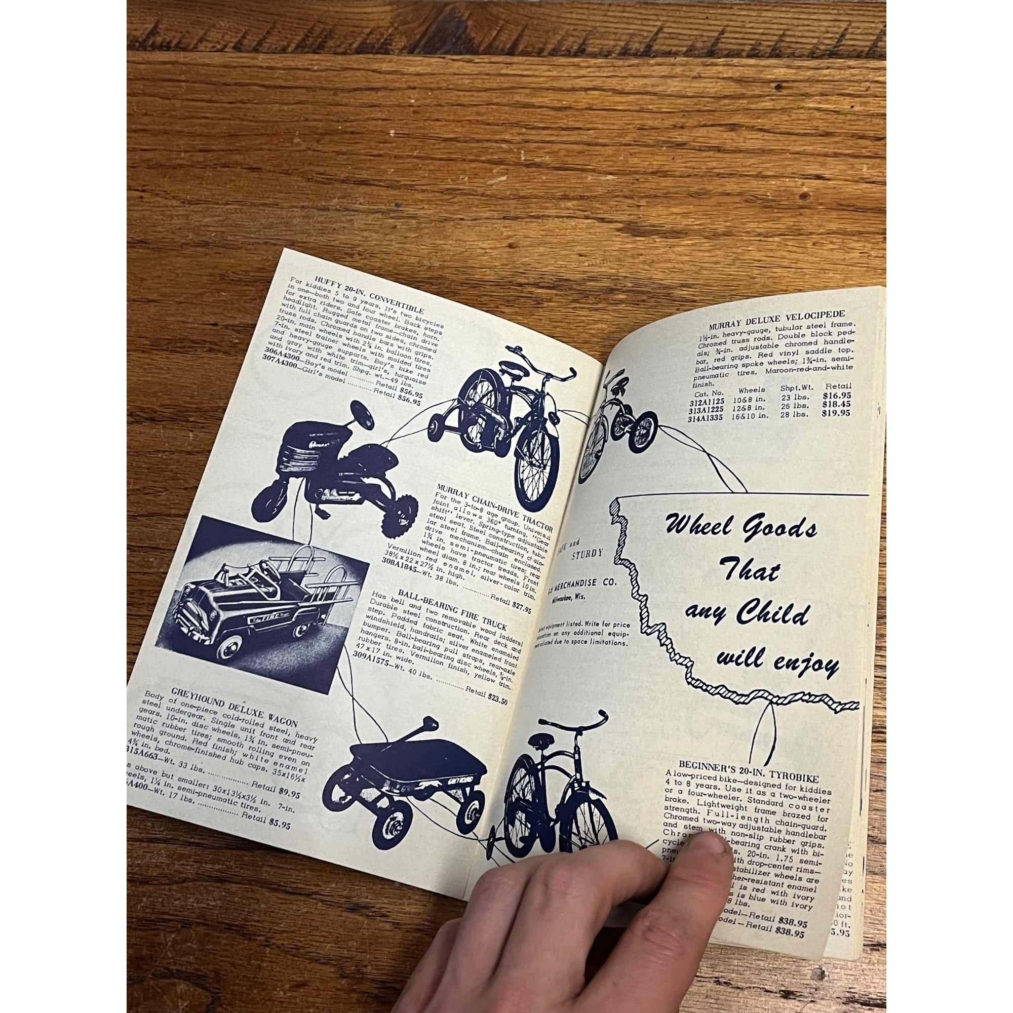 1955 G-H Merchandise Co. Milwaukee Wis Catalog Wish Book Bicycles Sporting Goods
