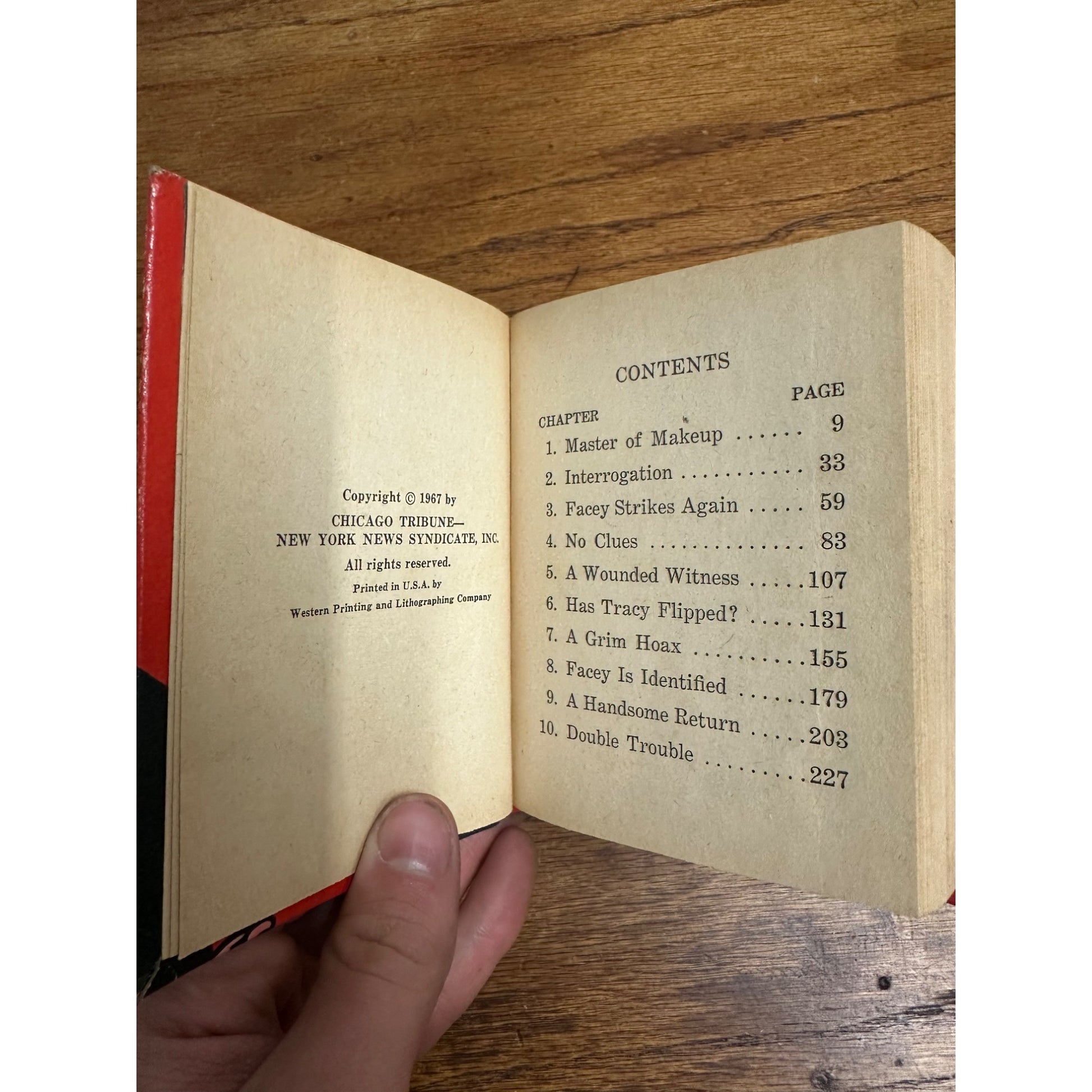 1967 Dick Tracy Encounters Facey #2001 Whitman Big Little Book