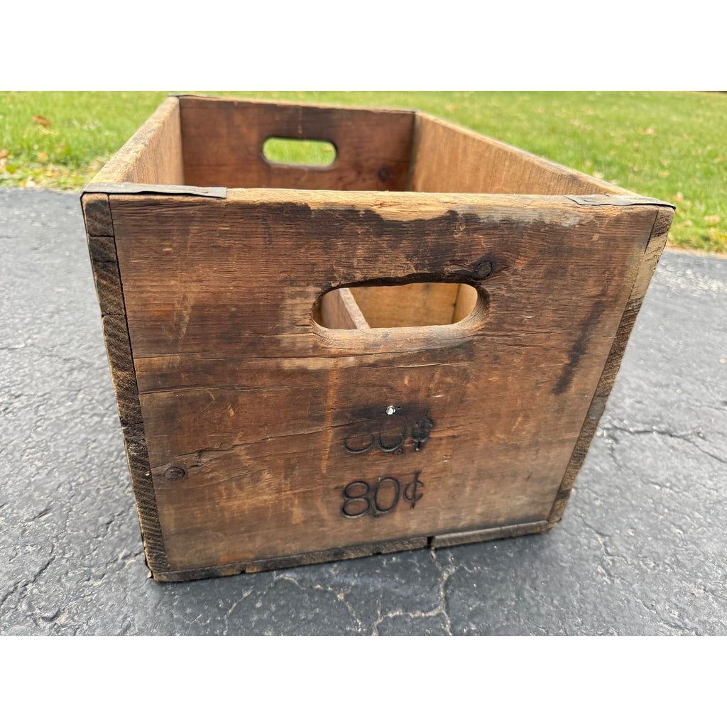 RARE Vintage Fischbach Brewing Co. Milwaukee Wisconsin Wooden Beer Crate Case