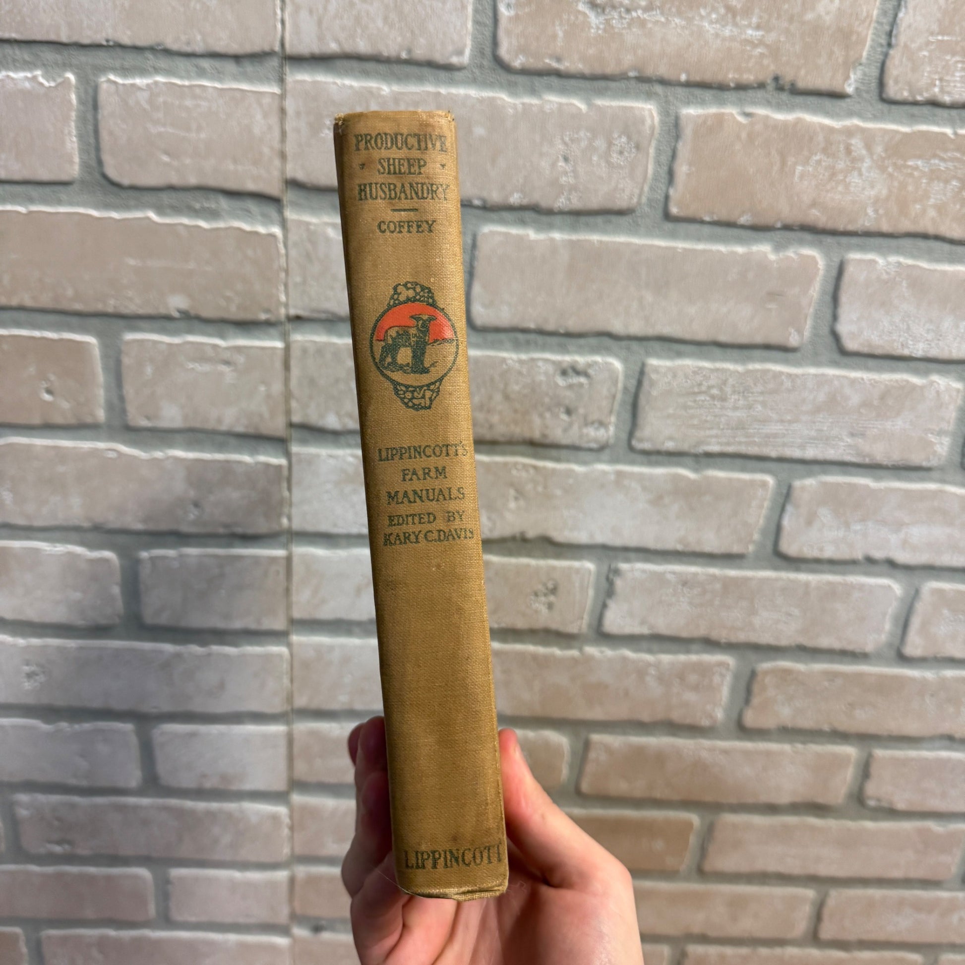 Lippincott’s Farm Manuals Productive Sheep Husbandry WC Coffey 1929 Book Farming