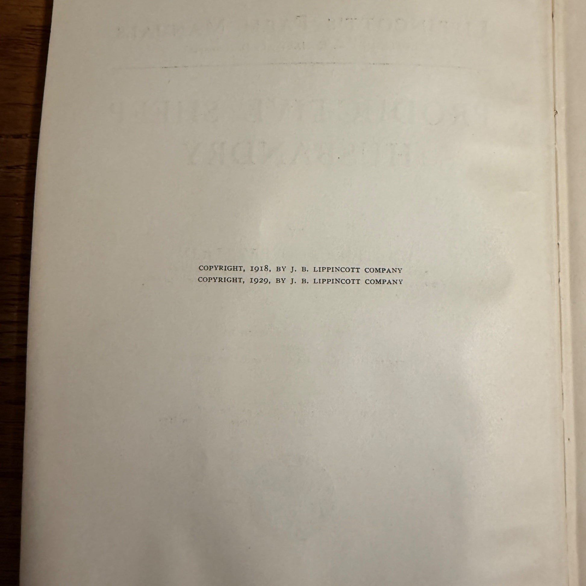 Lippincott’s Farm Manuals Productive Sheep Husbandry WC Coffey 1929 Book Farming