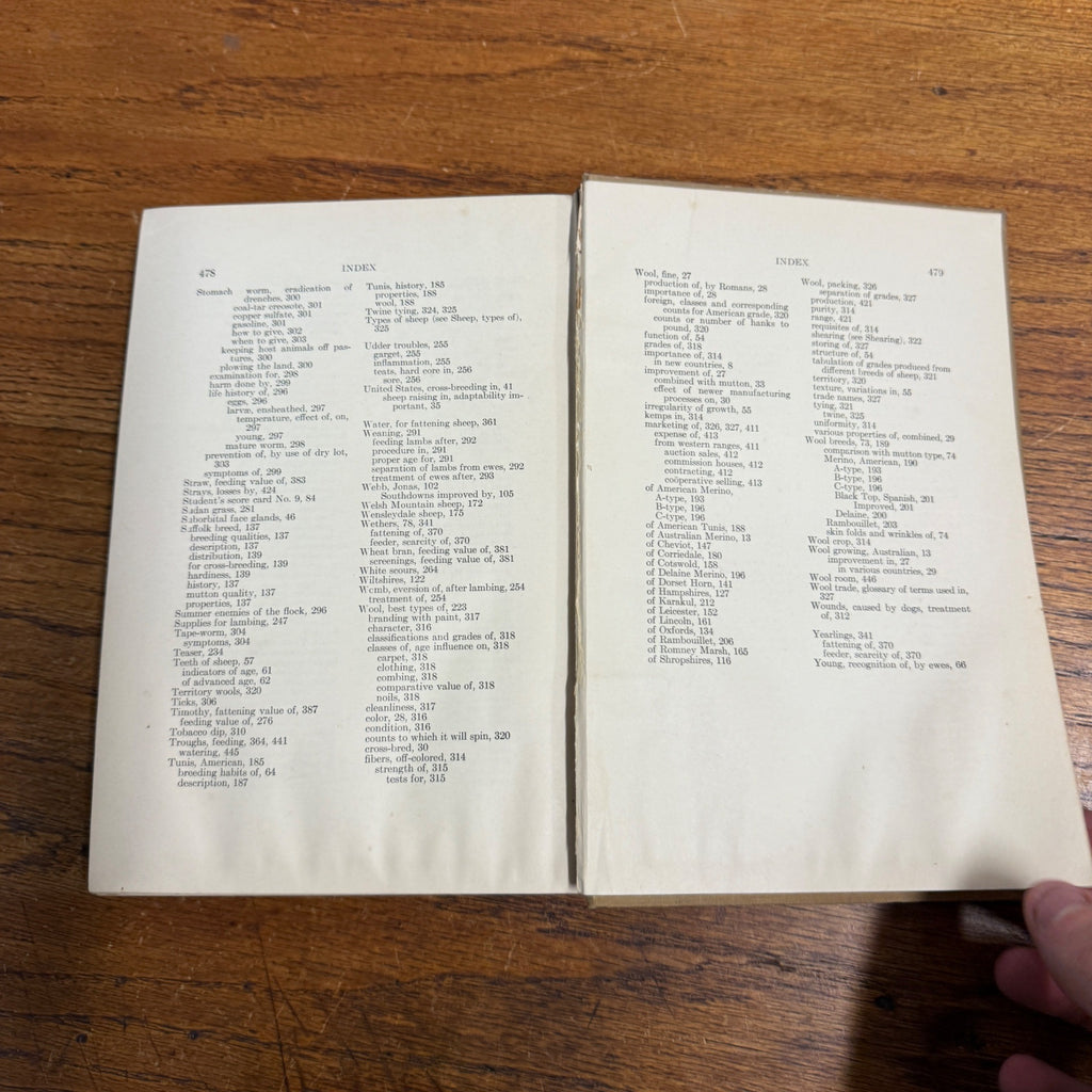 Lippincott’s Farm Manuals Productive Sheep Husbandry WC Coffey 1929 Book Farming