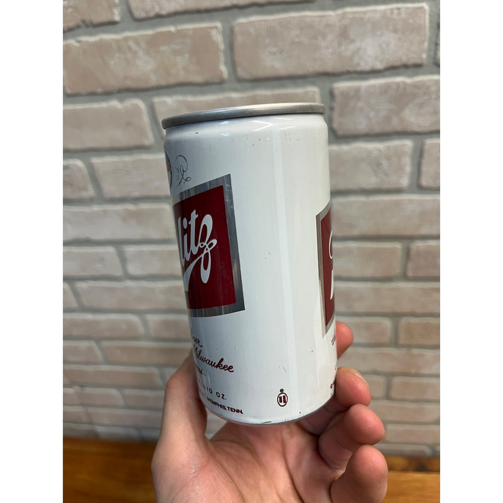 Vintage Schlitz Milwaukee Beer Push First Aluminum Can