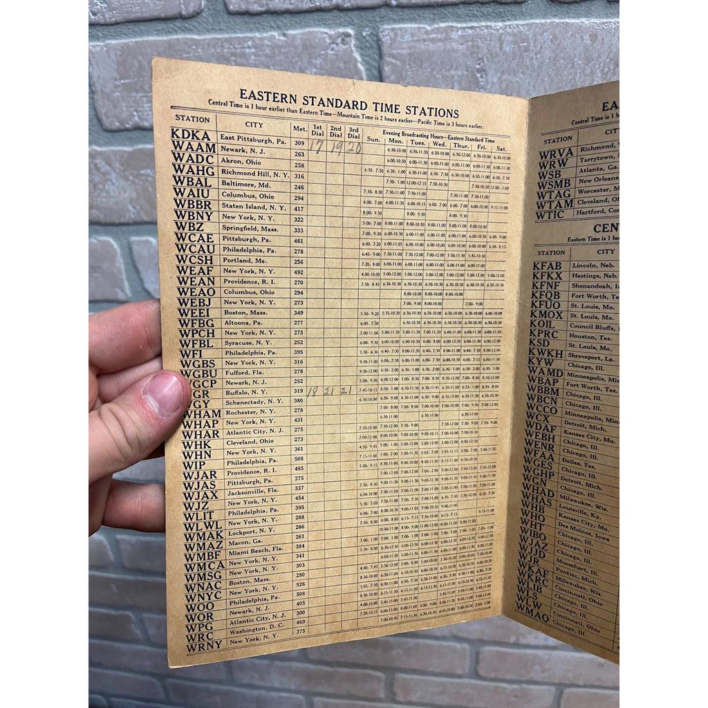 Vintage Dialog Radio Program Features Henry Advertising Stations Guide 1925