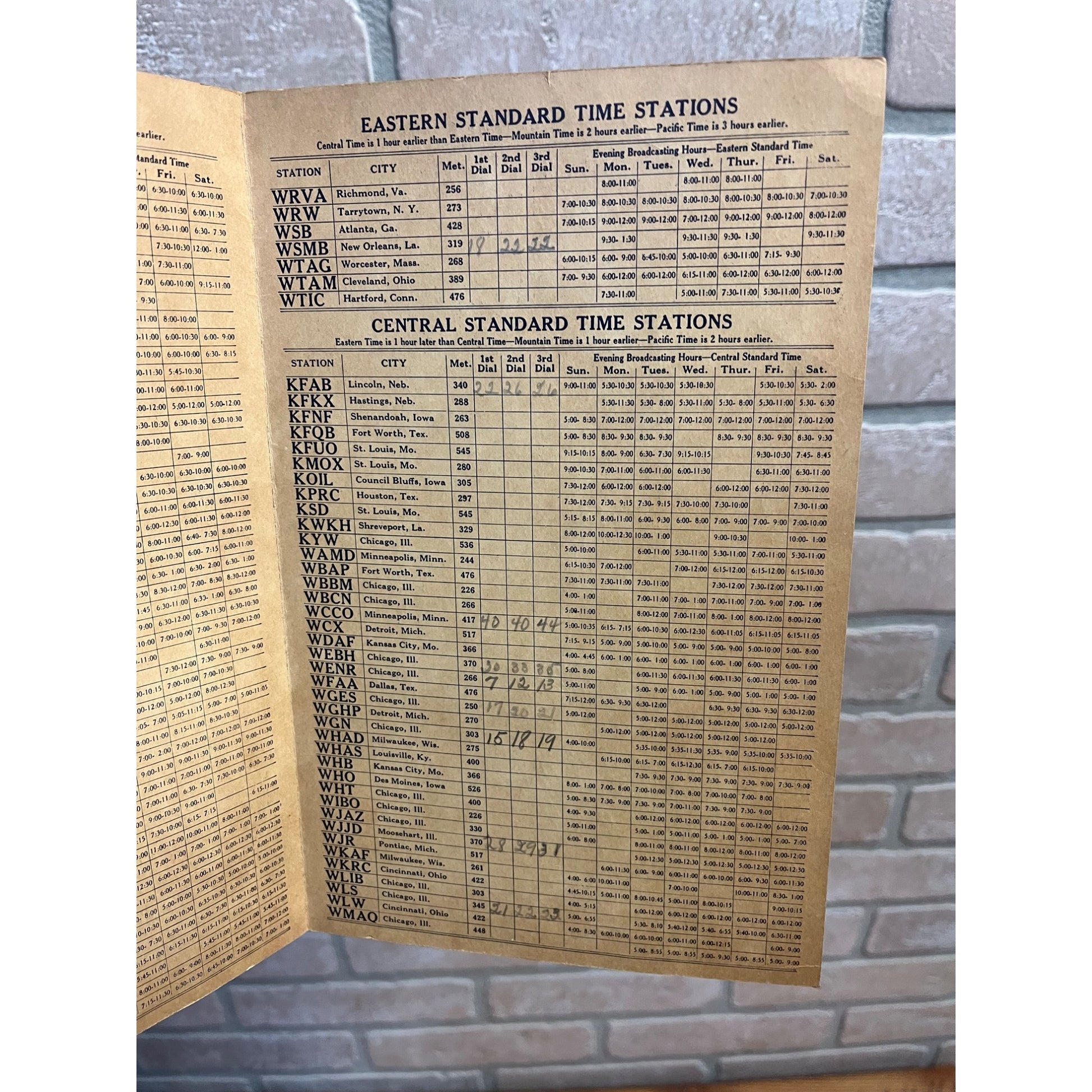 Vintage Dialog Radio Program Features Henry Advertising Stations Guide 1925