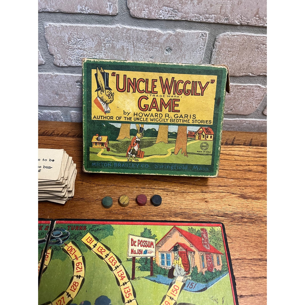 Antique Early 1900 Uncle Wiggily Board Game 4817 Milton Bradley Howard Garis