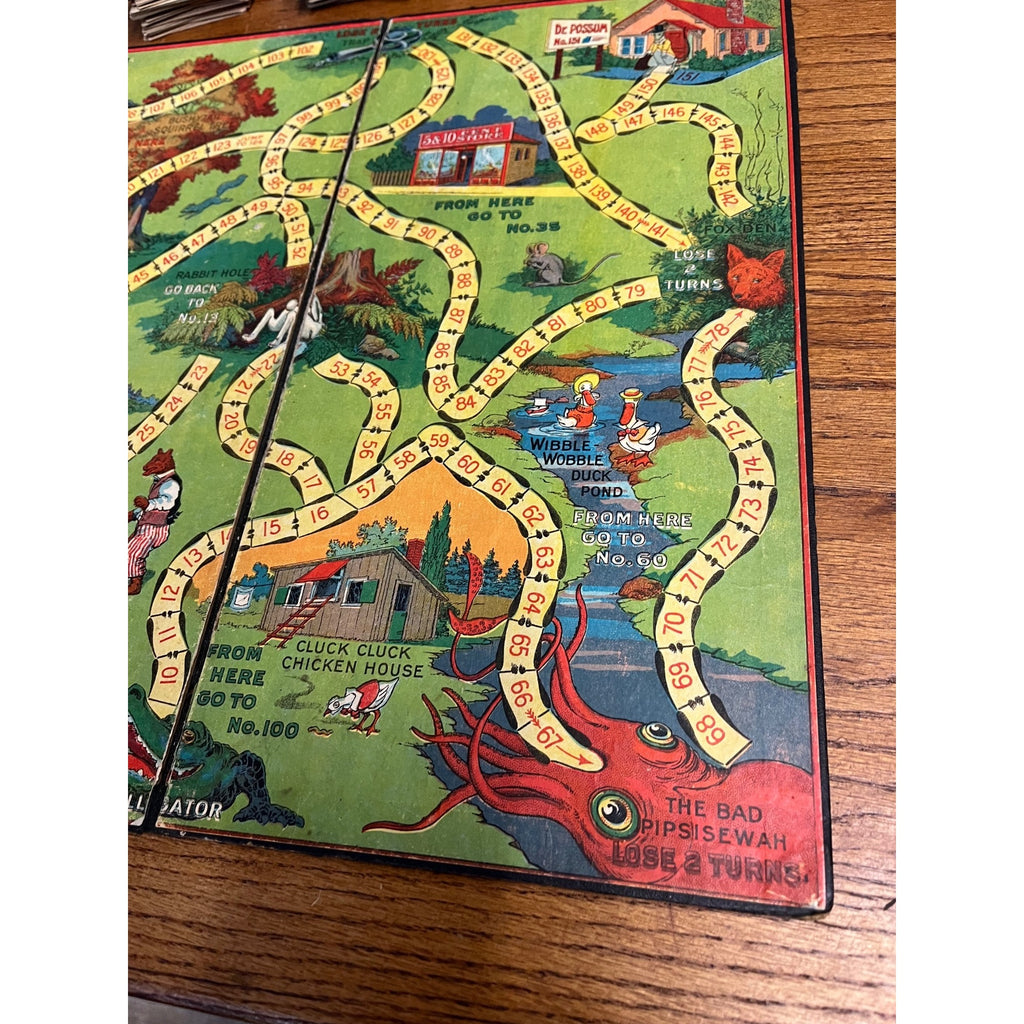 Antique Early 1900 Uncle Wiggily Board Game 4817 Milton Bradley Howard Garis