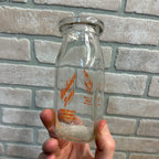 Hartway Dairy Blue Boulder Guernseys Park Falls, Wis. Glass Milk Bottle