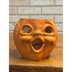 Vintage Halloween Paper Mache Jack O Lantern JOL Choir Boy 5" w/ Insert