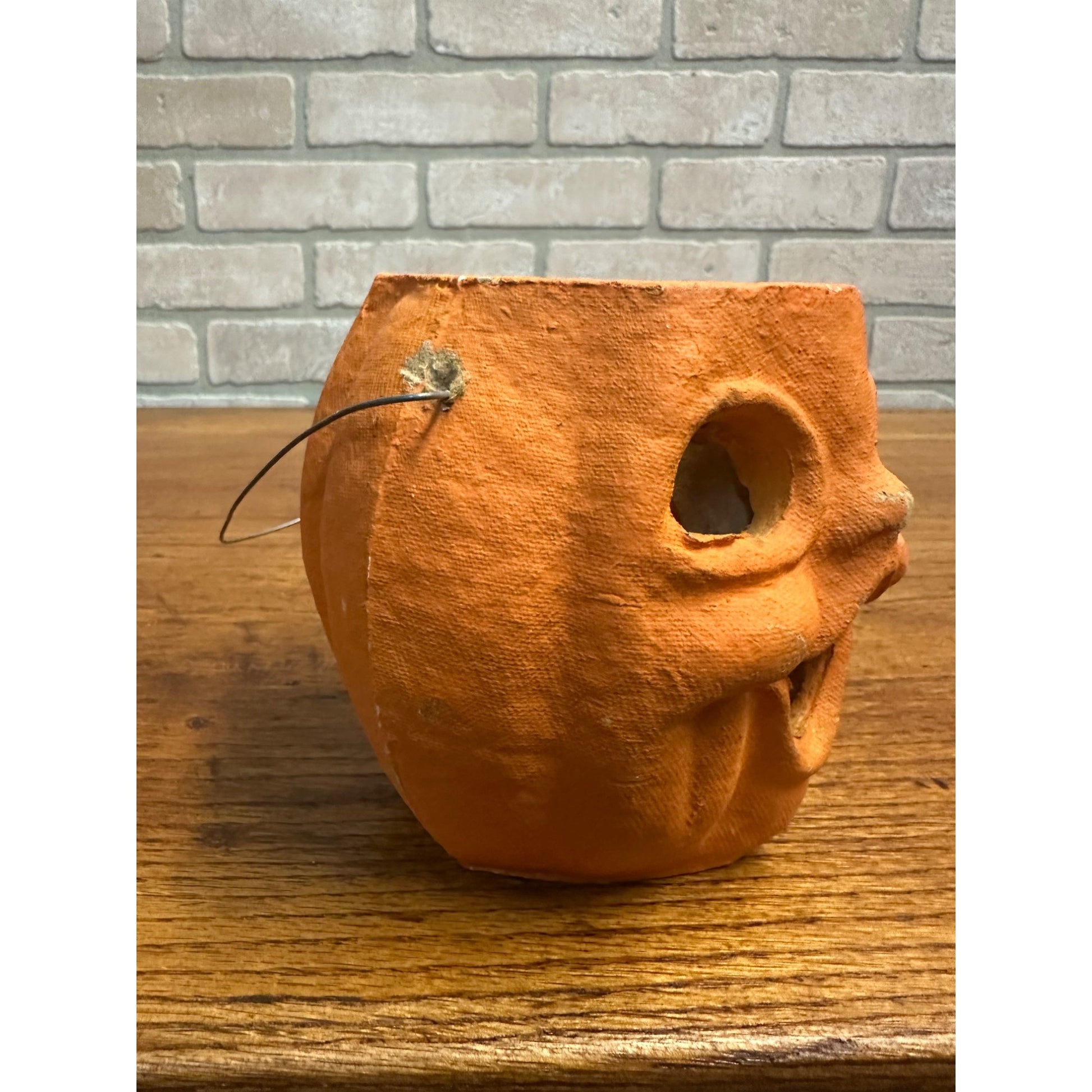 Vintage Halloween Paper Mache Jack O Lantern JOL Choir Boy 5" w/ Insert