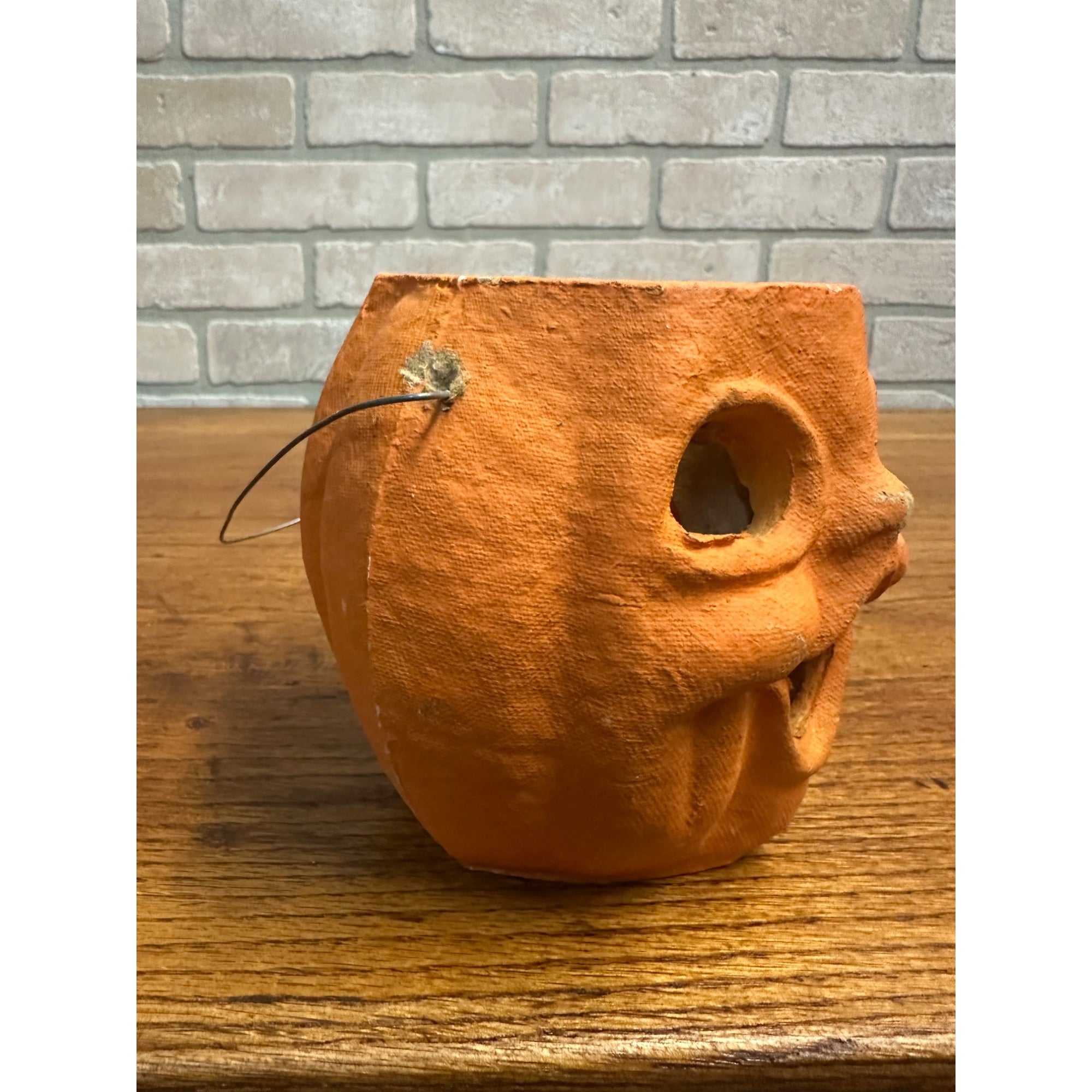 Vintage Halloween Paper Mache Jack O Lantern JOL Choir Boy 5" w/ Insert