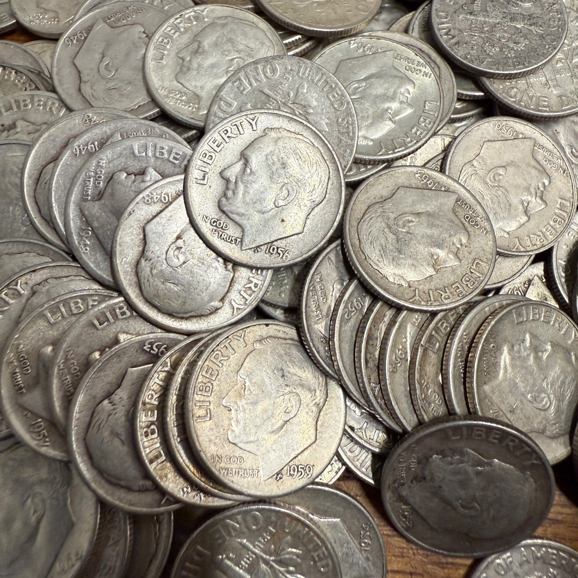 Silver Roosevelt Dimes 1946-1964 90% Silver Random Selection Coin