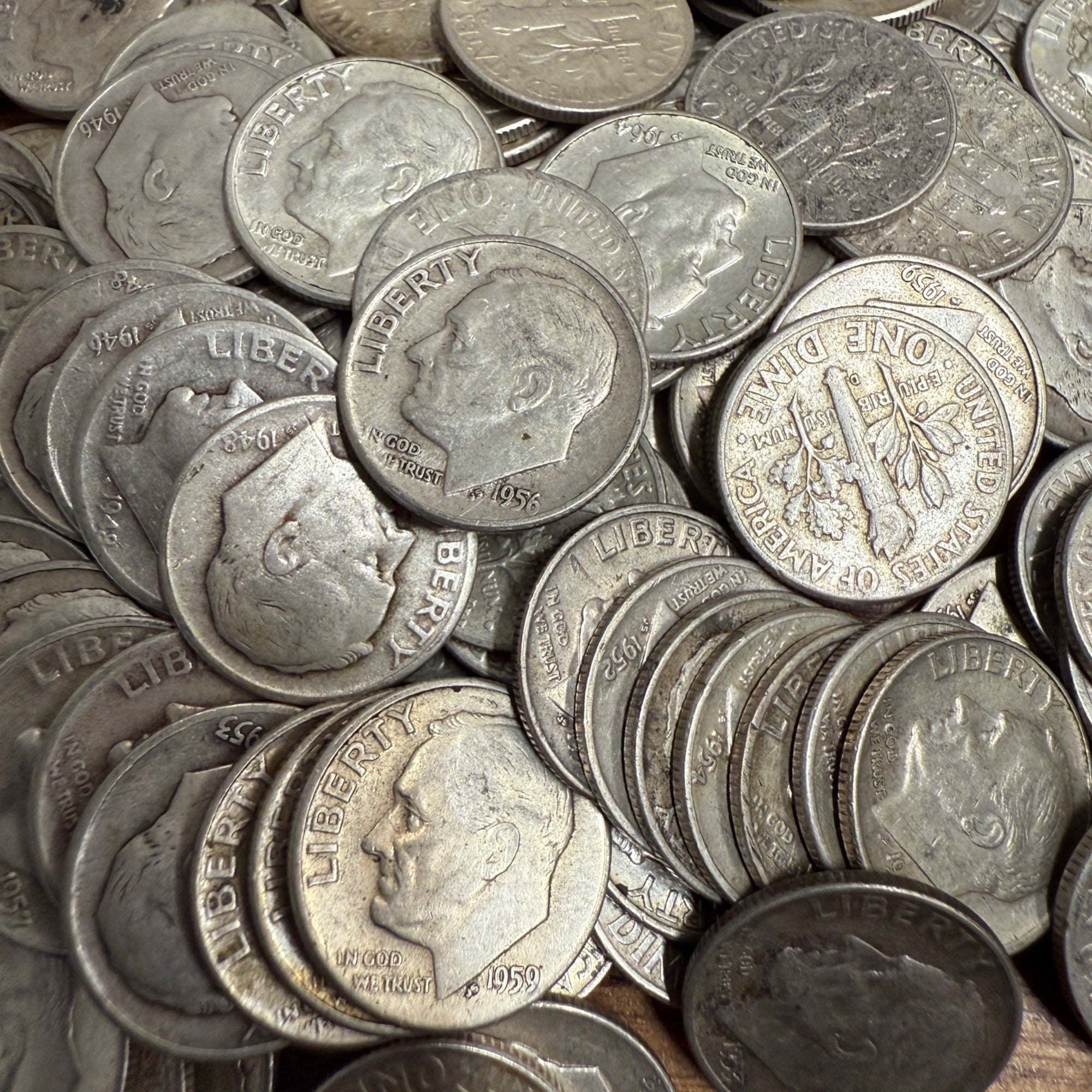 Silver Roosevelt Dimes 1946-1964 90% Silver Random Selection Coin