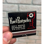 Karl Ratzschs Fox & Hounds Restaurant Hubertus WI Vintage Advertising Matchbook