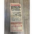 Vintage c1910 Original Ringling Bros Circus Soo Line Railroad Broadside Poster