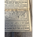 Vintage c1910 Original Ringling Bros Circus Soo Line Railroad Broadside Poster