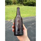 Pre Pro Pabst Leaf Amber Embossed Milwaukee Wis  Bottle