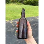 Pre Pro Pabst Leaf Amber Embossed Milwaukee Wis  Bottle