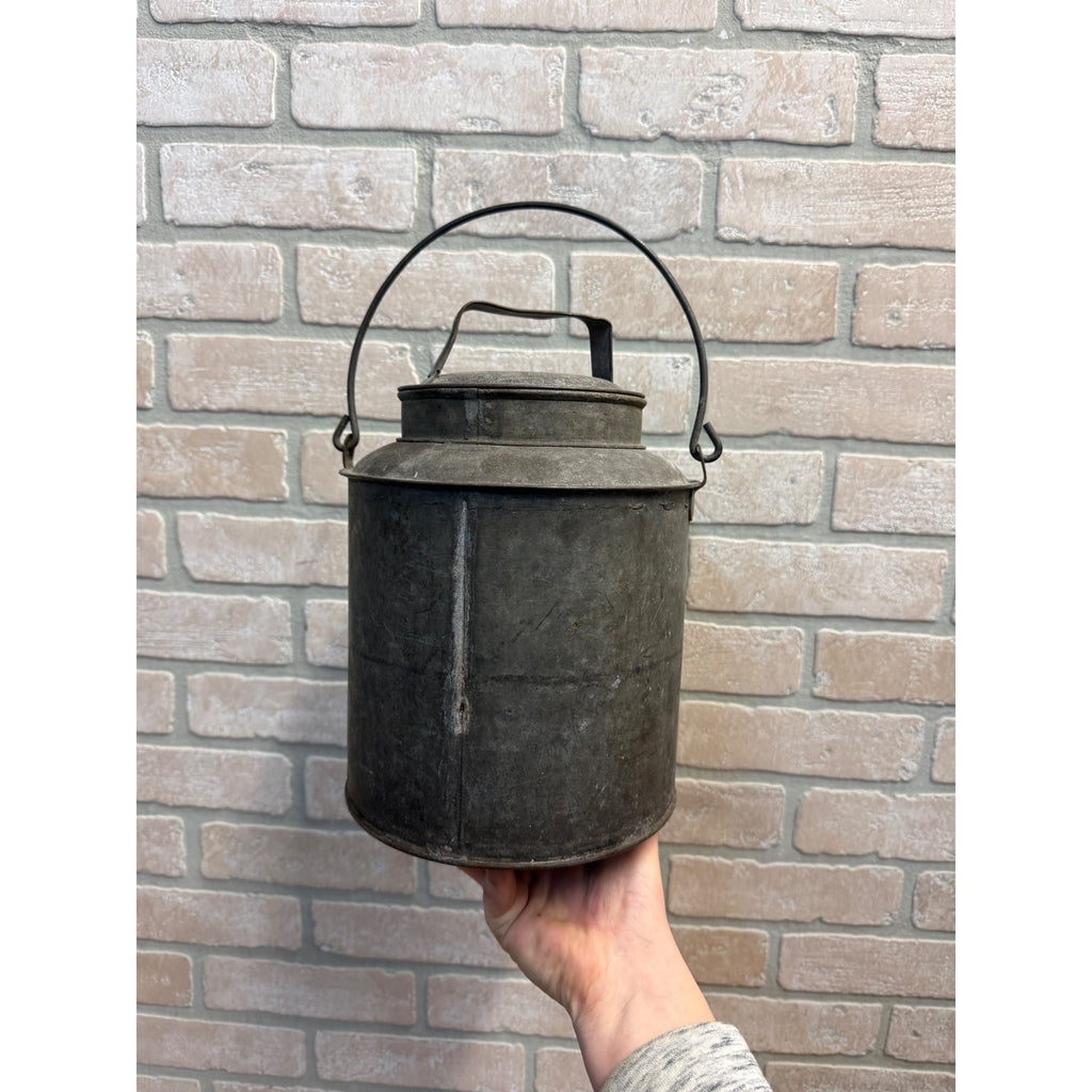 CMSTP&P Railroad Lunch Pail Tin Bucket Chicago Milwaukee St Paul Pacific Bail