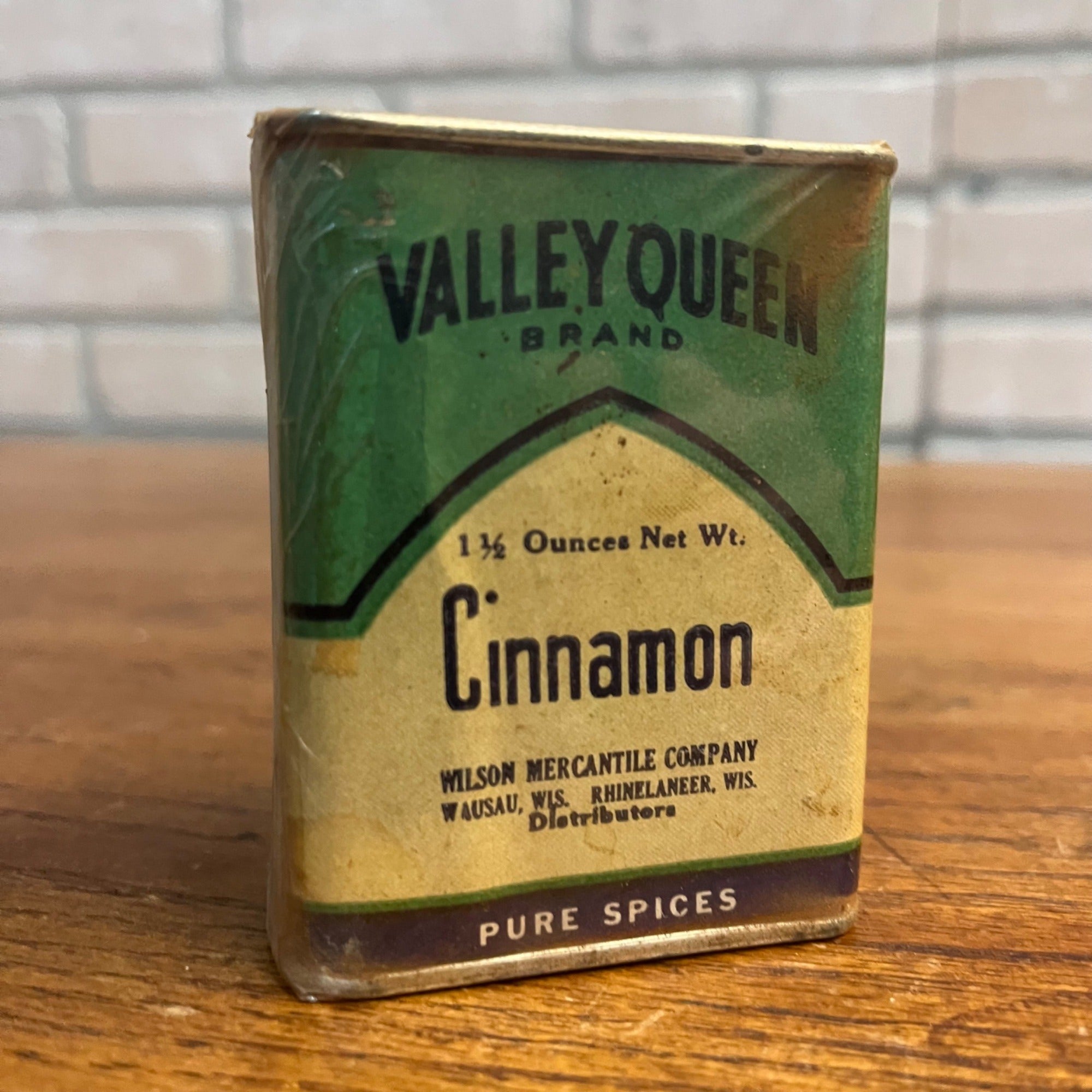 Vintage Valley Queen Wilson Co. Wausau Rhinelander Wisconsin Spice Tin Kitchen