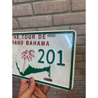 Vintage Metal License Plate The Tour De Grand Bahama G.B.M.S.C.