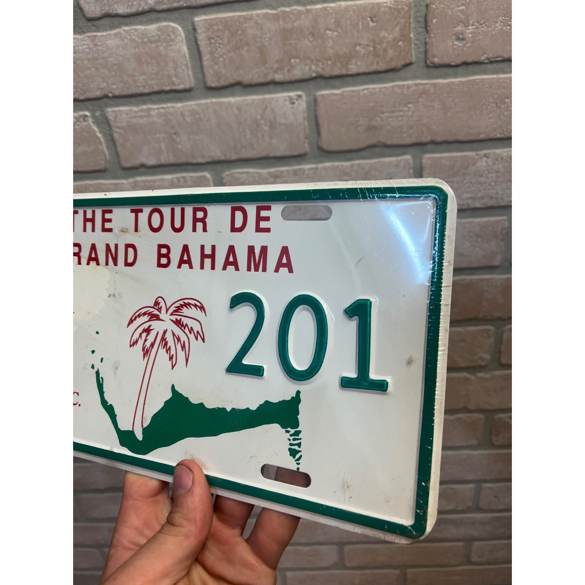 Vintage Metal License Plate The Tour De Grand Bahama G.B.M.S.C.