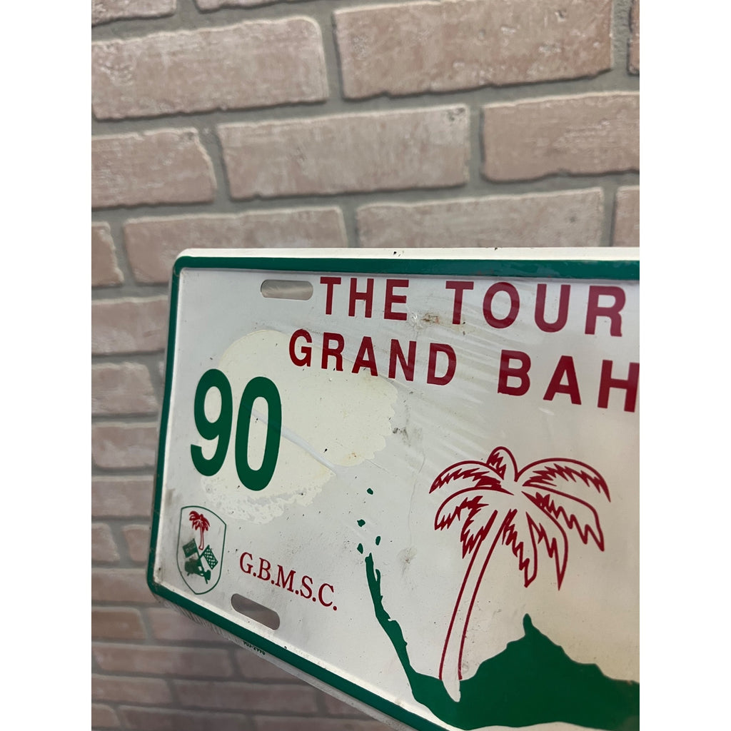 Vintage Metal License Plate The Tour De Grand Bahama G.B.M.S.C.