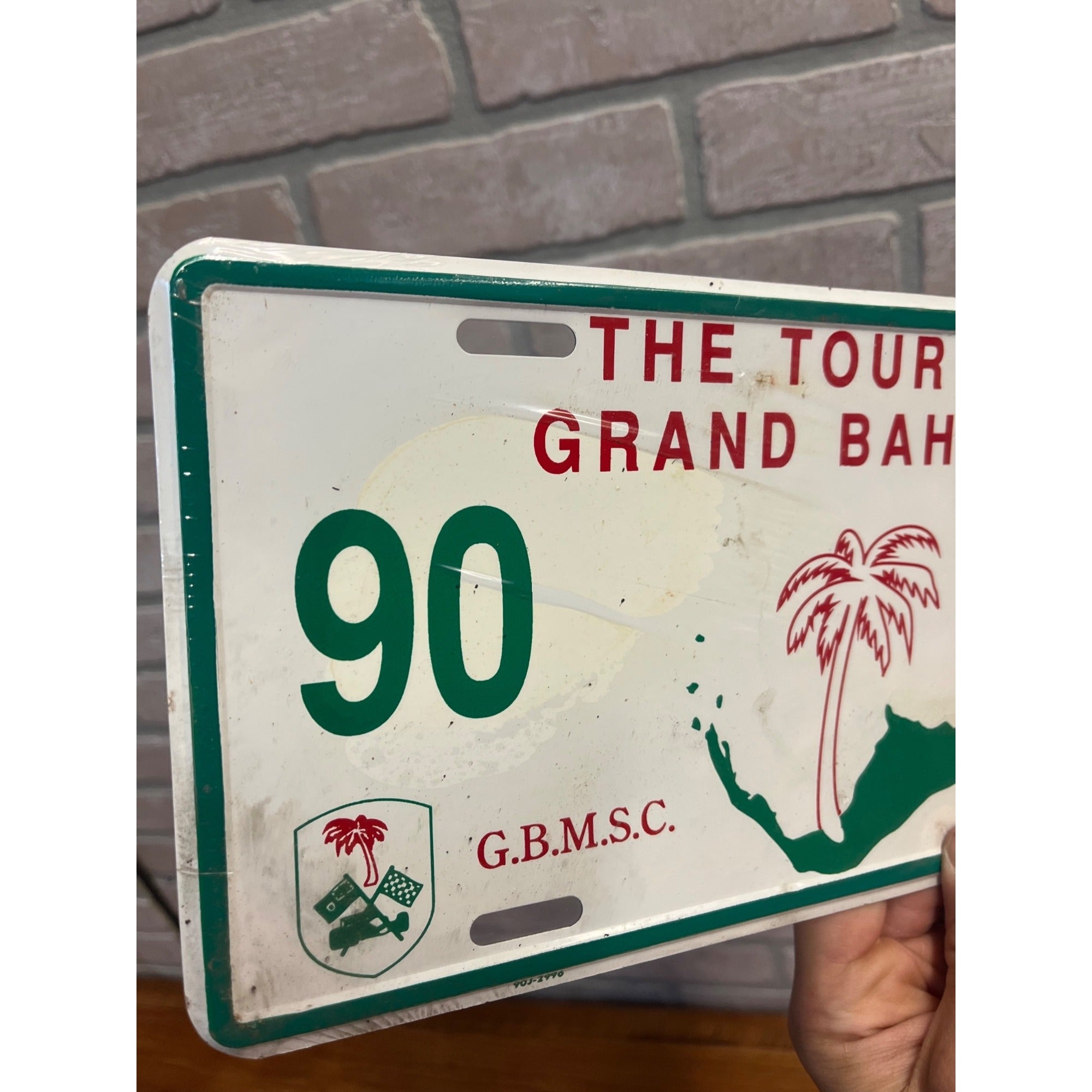Vintage Metal License Plate The Tour De Grand Bahama G.B.M.S.C.