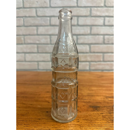 1940s Dr Pepper Embossed Soda Bottle Diamond Pattern Springfield Illinois Vintage