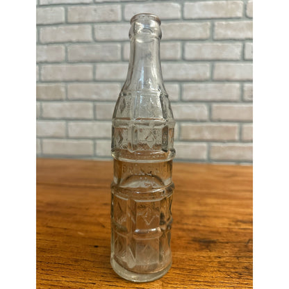 1940s Dr Pepper Embossed Soda Bottle Diamond Pattern Springfield Illinois Vintage