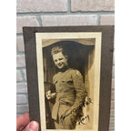 Vintage WW1 US Army Solider Keepsake Sweetheart Photo Homefront Original WWI