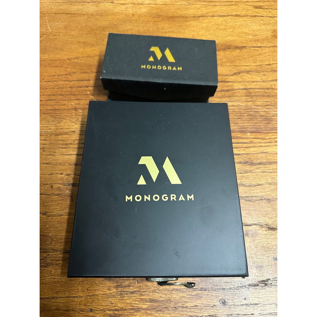 Monogram Bottle Wine Opener Kit Stopper, Pourer, Drip Collar 5-Piece BLK Box Set