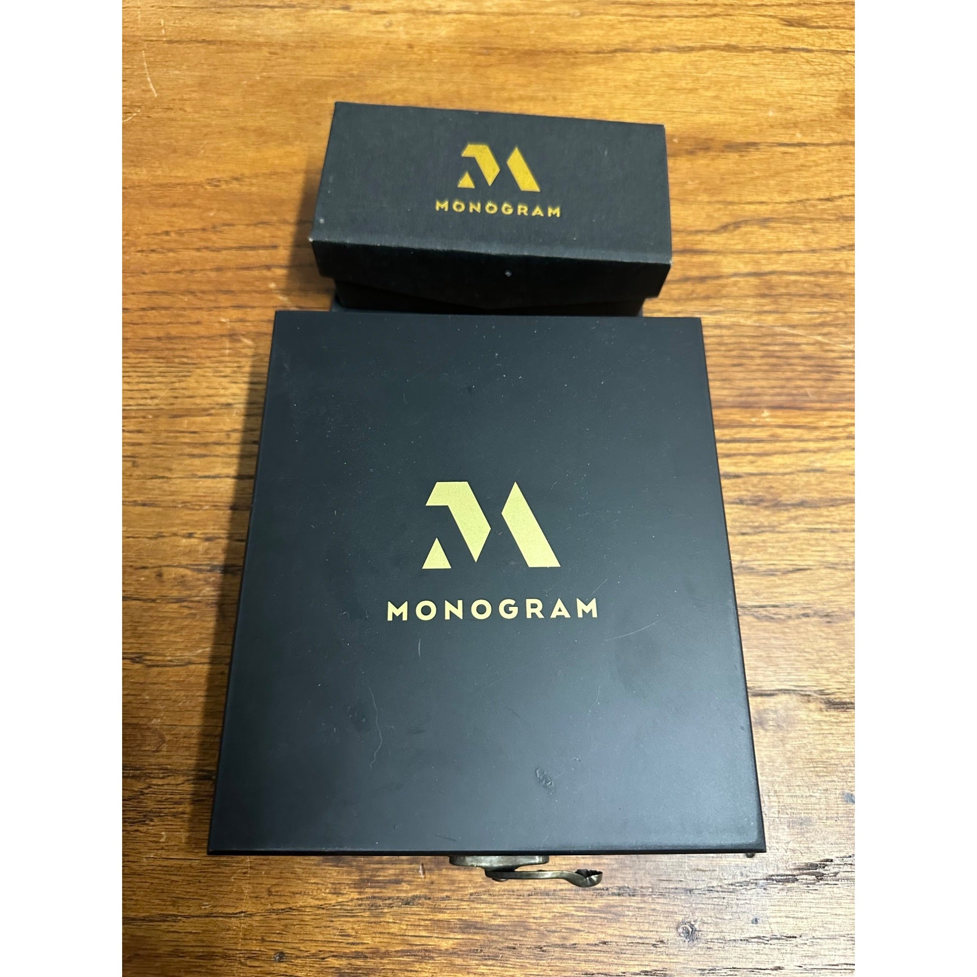 Monogram Bottle Wine Opener Kit Stopper, Pourer, Drip Collar 5-Piece BLK Box Set