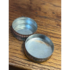 Vintage Eye Lash Ine Tin 1916 Eyelashine Remedy Advertising Round Small Victorian Girl
