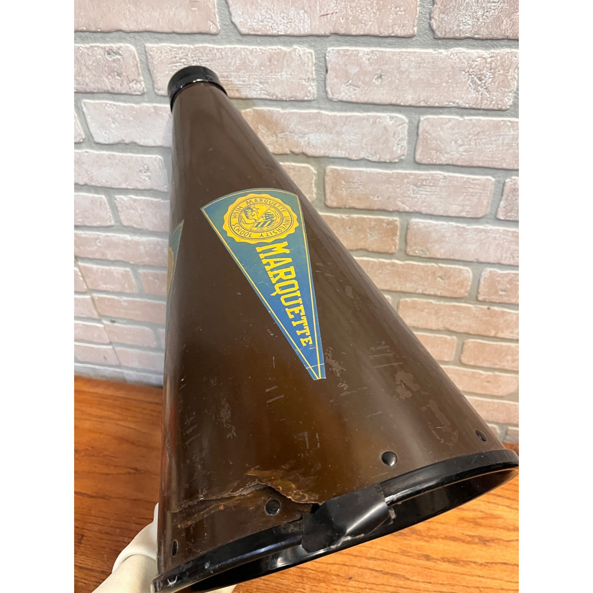 Vintage 1950s Marquette University High School Cheerleading Megaphone Cheer Horn