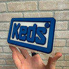 Vintage KEDS SHOE SIGN 6''X3.3/4'' ADVERTISING STORE COUNTER DISPLAY sneakers