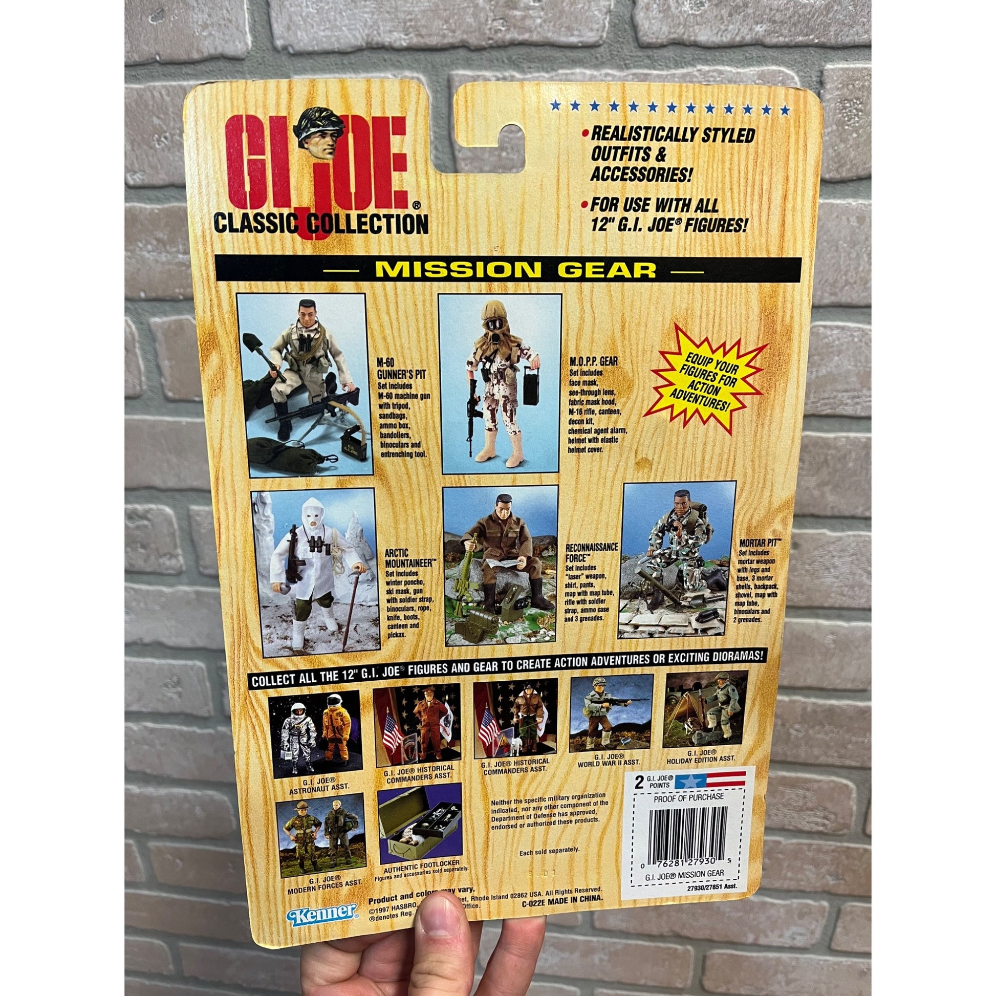 Vintage GI Joe Classic Collection M.O.P.P Mission Gear NOS NEW Hasbro 1997