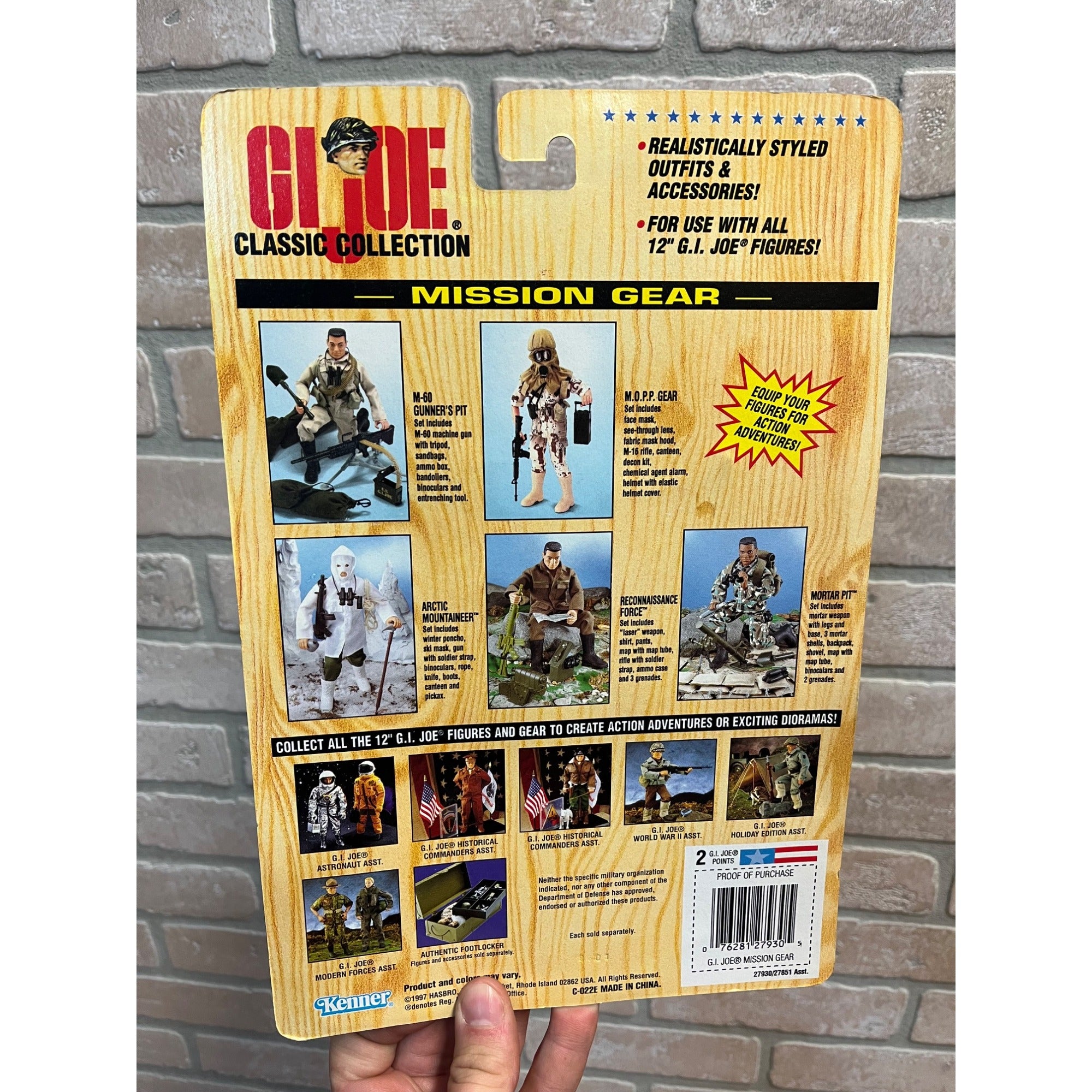 Vintage GI Joe Classic Collection M.O.P.P Mission Gear NOS NEW Hasbro 1997