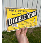 RARE Vintage 1920s Prohibition Adam Scheidt Brewing Co. Double Stout Sign