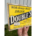 RARE Vintage 1920s Prohibition Adam Scheidt Brewing Co. Double Stout Sign
