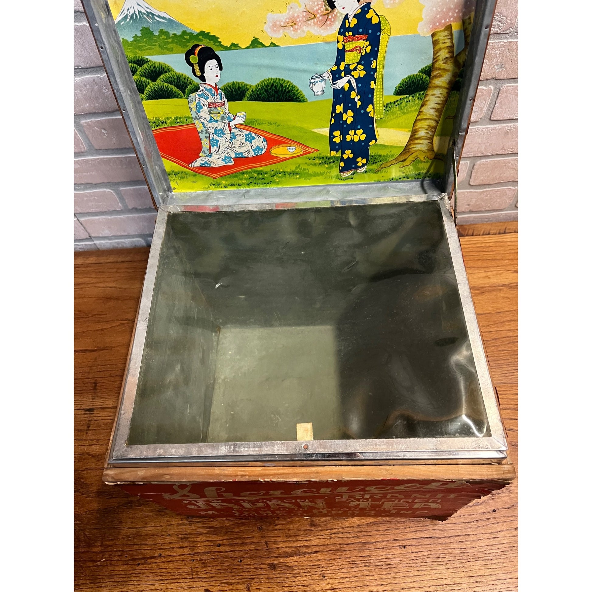 Vintage 1900s Shorewood Brand Japan Tea Advertising Box McInnis Bros Milwaukee