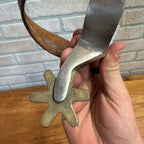 Vintage Horse Leather Straps Harness Riding Spurs  Brass and Nickel Cowboy