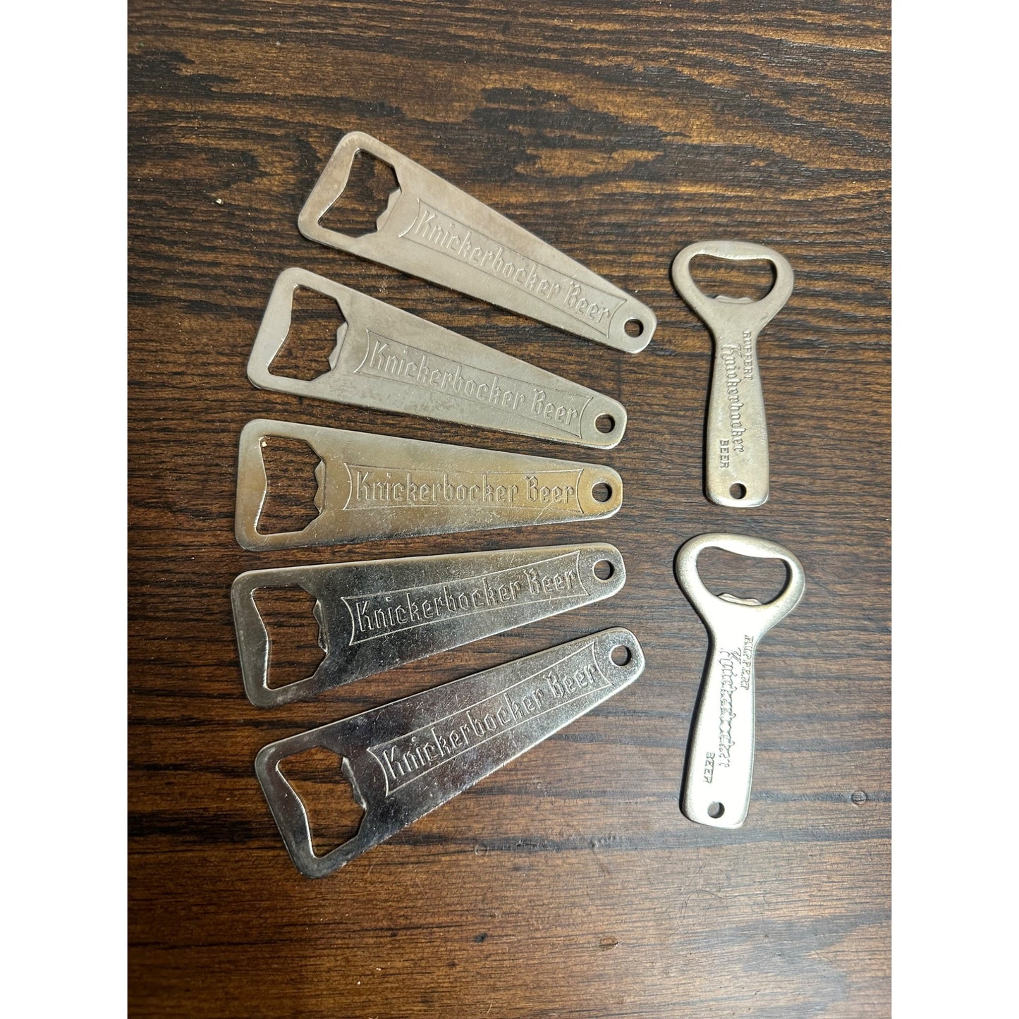 Vintage 1950s Lot (7) Jacob Ruppert Knickerbocker Beer Bottle Openers