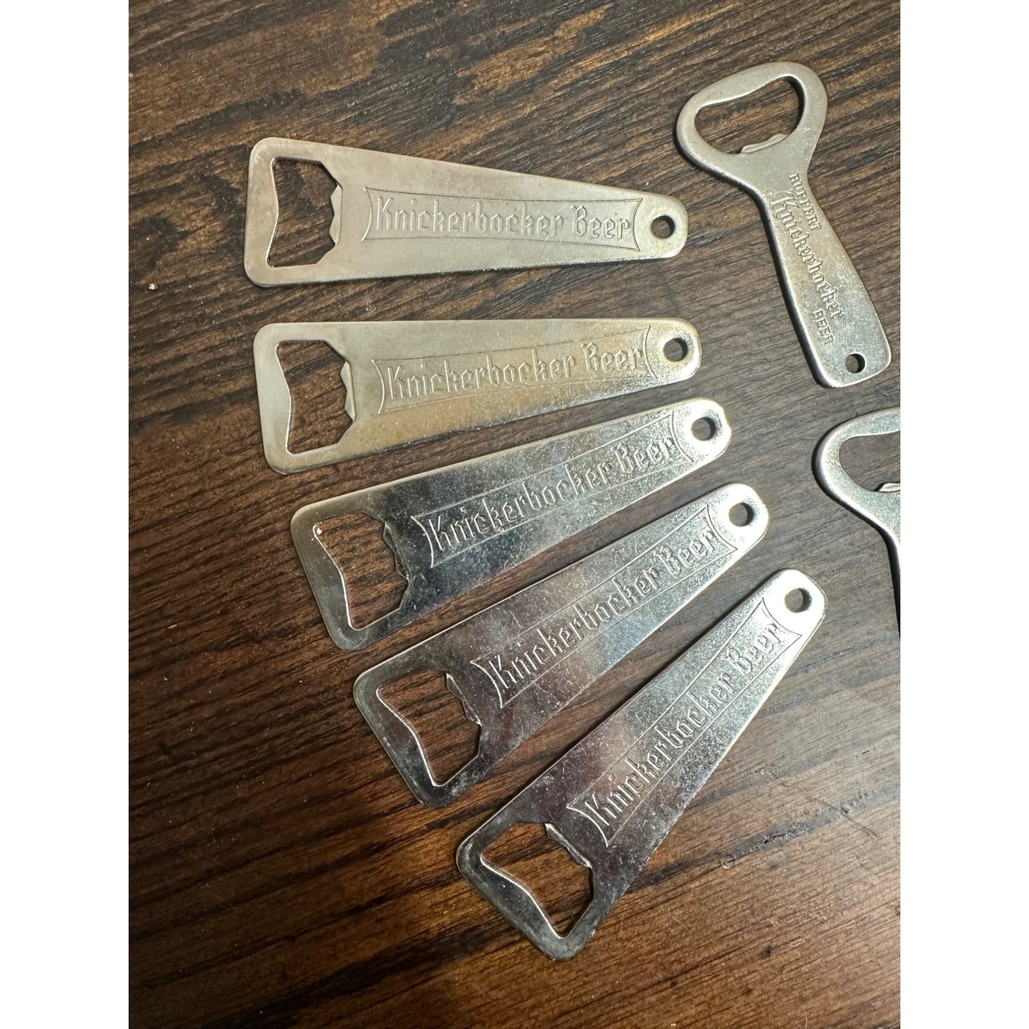 Vintage 1950s Lot (7) Jacob Ruppert Knickerbocker Beer Bottle Openers