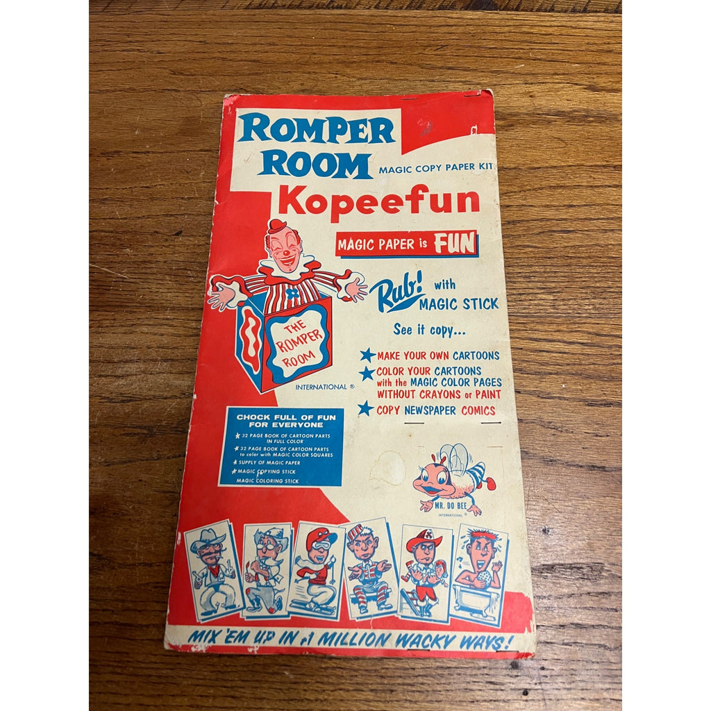 Vintage Romper Room Kopeefun Magic Copy Paper Folder Kit Children's Toy