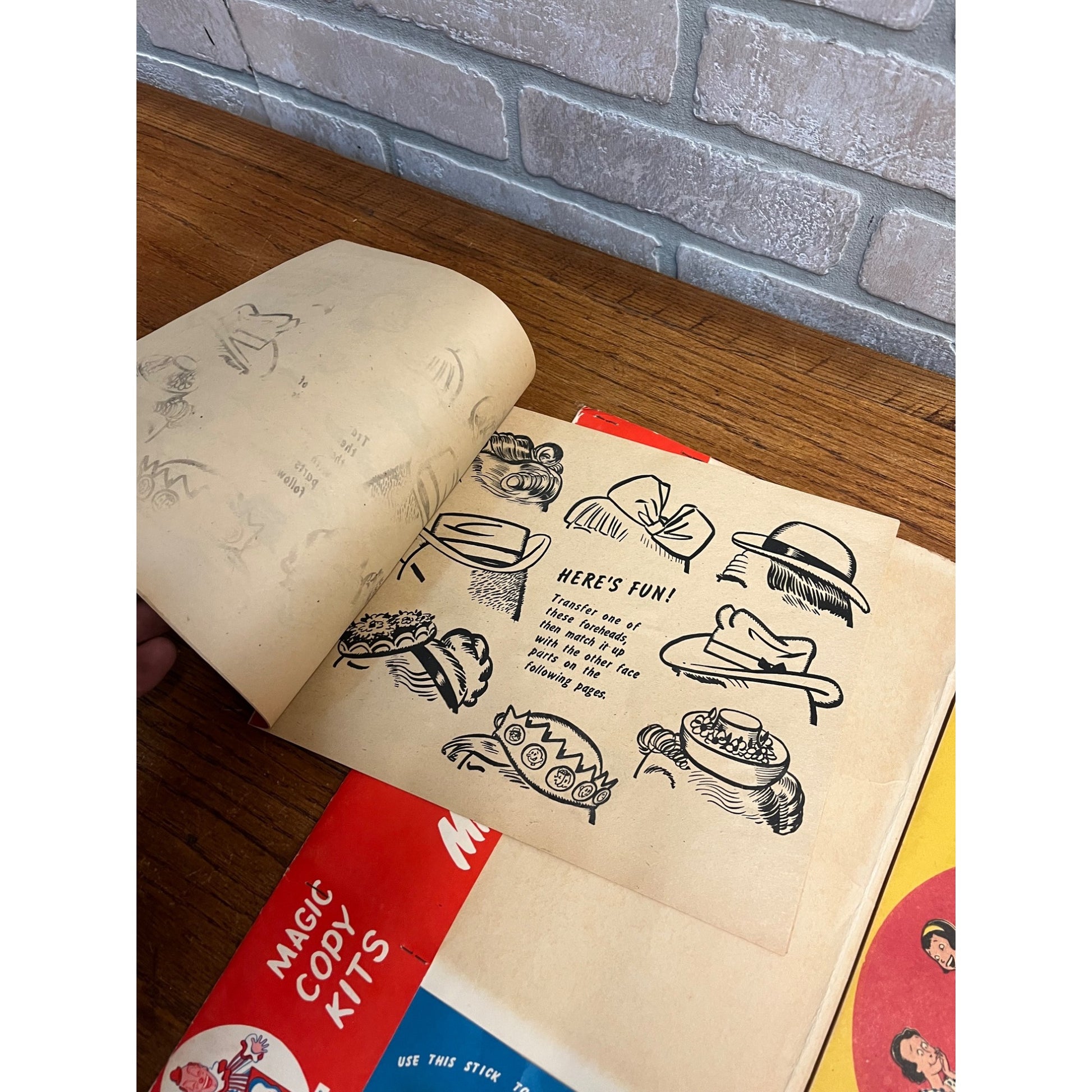 Vintage Romper Room Kopeefun Magic Copy Paper Folder Kit Children's Toy