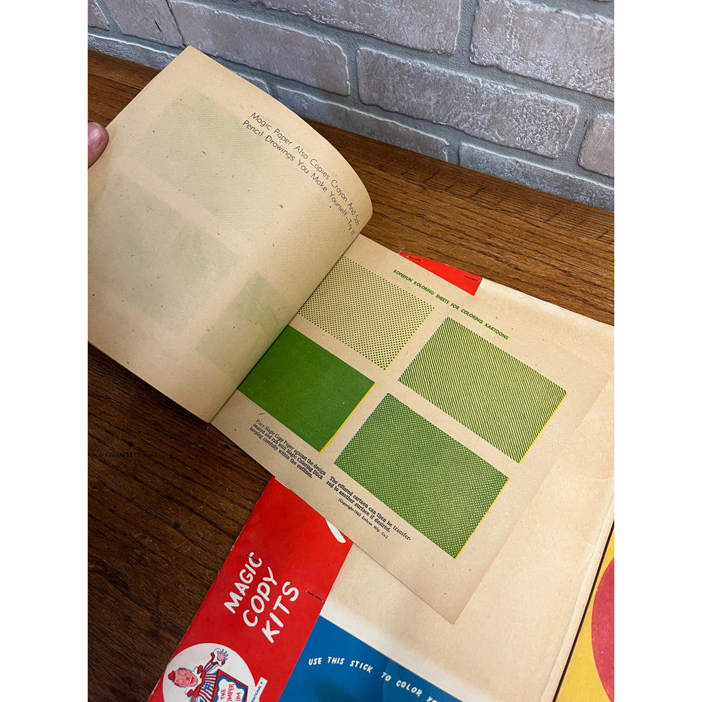 Vintage Romper Room Kopeefun Magic Copy Paper Folder Kit Children's Toy