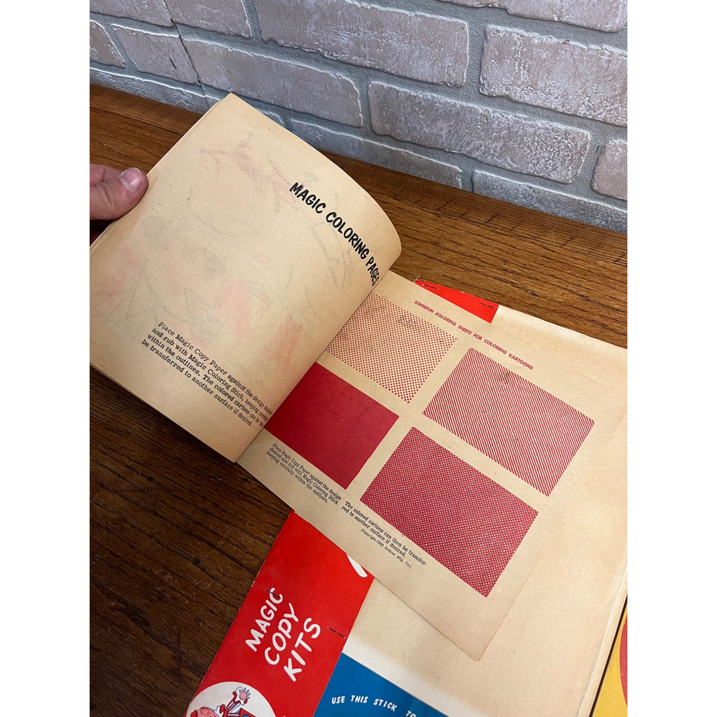 Vintage Romper Room Kopeefun Magic Copy Paper Folder Kit Children's Toy