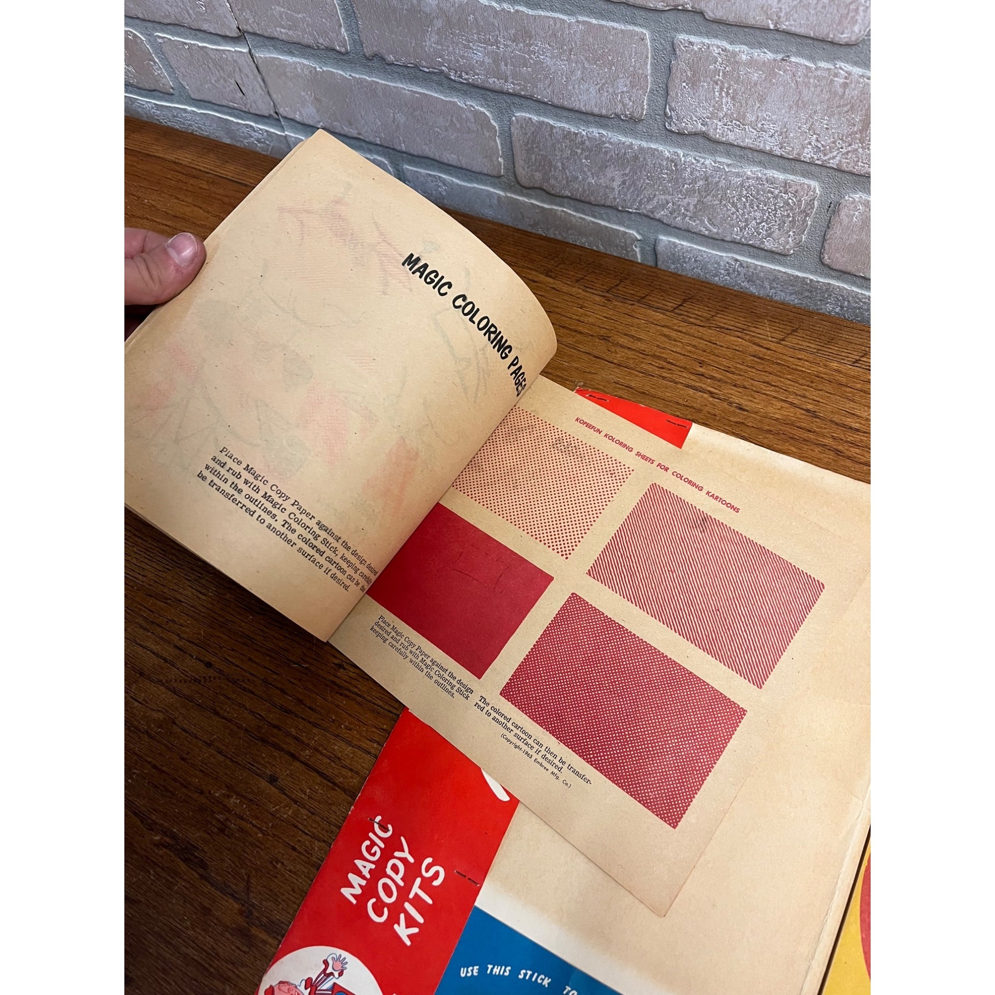 Vintage Romper Room Kopeefun Magic Copy Paper Folder Kit Children's Toy